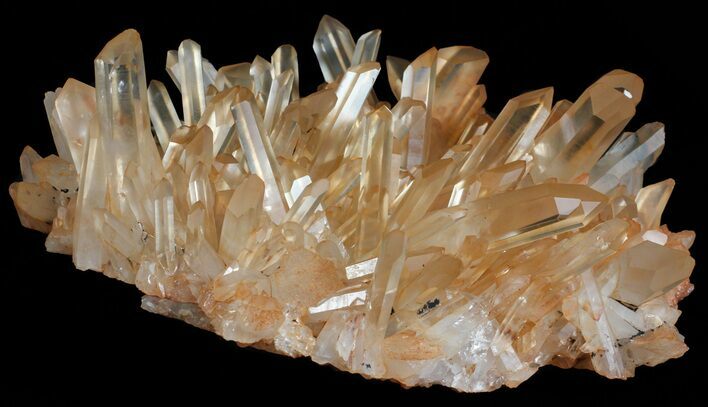Tangerine Quartz Crystal Cluster - Madagascar #58807